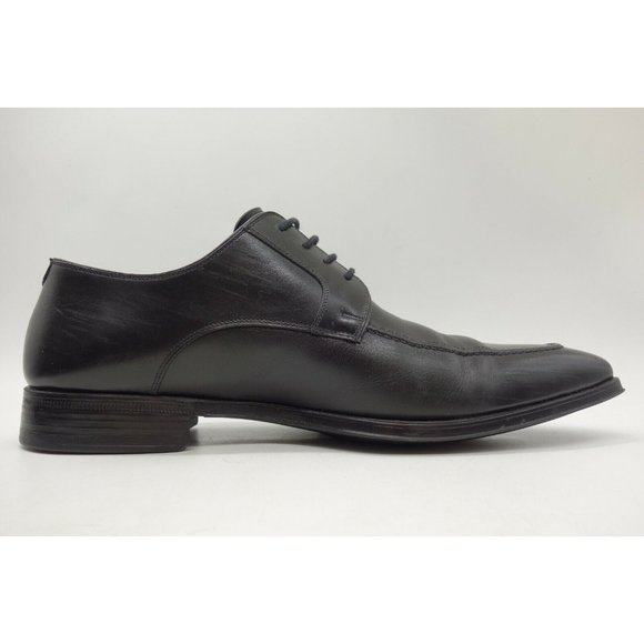Magnanni Neiman Marcus Black Leather Lace Up Dress Oxfords Shoes Men\'s 8 M